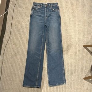 great condition mid wash straight leg jeans